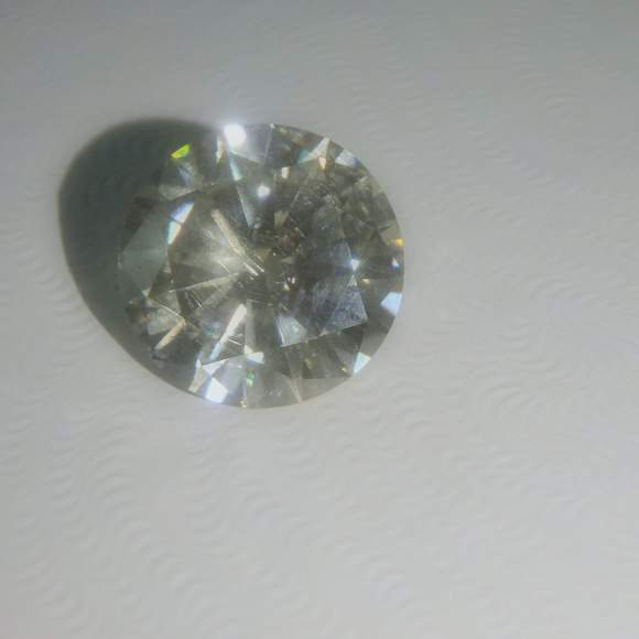 Huge off white moissanite 3.49ct 10.4 mm loose - Picture 4 of 4